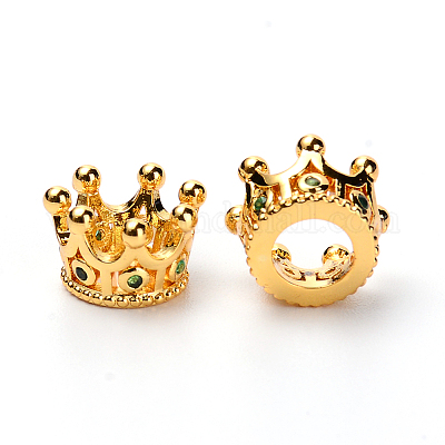 Латунные микро проложить Цирконий Европейский бисером KK-WH0041-16A-1