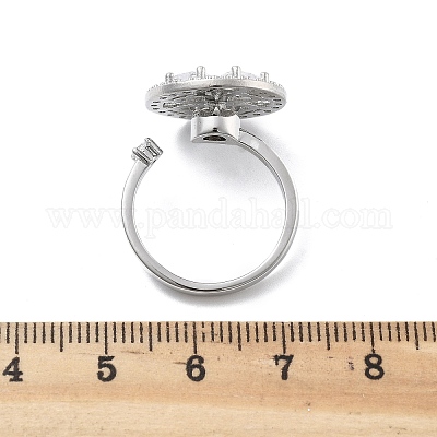 Вращающиеся открытые манжетные кольца для женщин&nbsp;LS-RJEW-S402-07P-1