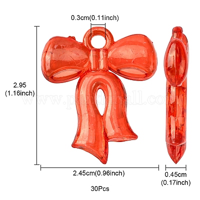 Прозрачные акриловые подвески&nbsp;TACR-YW0001-80-1