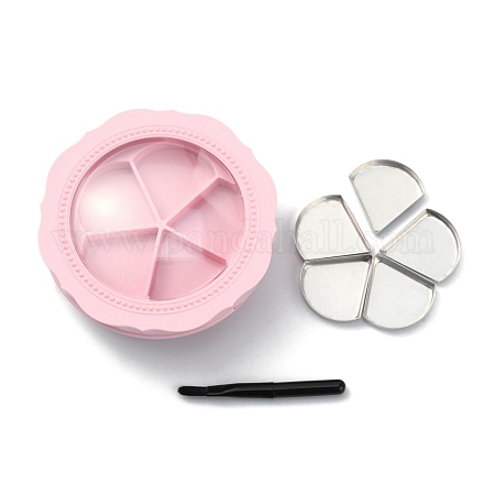 Пластиковая пустая коробка от теней для век&nbsp;AJEW-WH0258-346-1