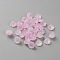 Transparent Glass Beads, Lotus, Pearl Pink, 6.5x10.5x10mm, Hole: 1.2mm