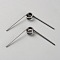 304 Stainless Steel Torsion Spring, Gunmetal, 57x26x5mm, Hole: 6.4mm