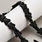 Natural Lava Rock Beads Strands, Dyed, Butterfly, Black, 13.5x12x6.5mm, Hole: 1mm, about 35pcs/strand, 13.78~13.98''(35~35.5cm)