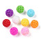 ABS Plastic Beads, Round, Waxberry Shape, Mixed Color, 19x19mm, Hole: 1.8mm