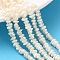 Natural Cultured Freshwater Pearl Beads Strands, Rondelle, Grade 2A++, Old Lace, 3~4mm, Hole: 0.7mm, about 124~150pcs/strand, 13.39''~13.78''(34~35cm)
