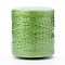 Waxed Polyester Cord for Jewelry Making, Flat, Lawn Green, 0.7mm, about 743.65 yards(680m)/roll