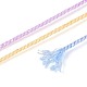 30 м окрашенный сегментный хлопковый шнур для макраме&nbsp;OCOR-T018-01L-3
