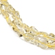 Нити из натуральных бусин лимонного кварца (обработанных нагреванием)&nbsp;LS-G-Q060-D07-4
