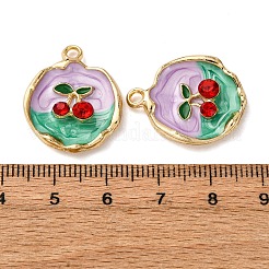 Подвески из эмалевого сплава легкого золота&nbsp;ENAM-B028-33KCG-01