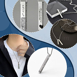 8 шт. подвески из нержавеющей стали 304 двух цветов&nbsp;FIND-UN0004-05