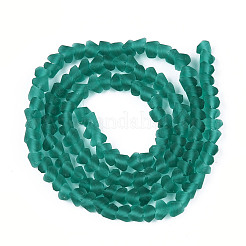 Матовые прозрачные стеклянные бусины&nbsp;LS-GLAA-N016-4mm-04