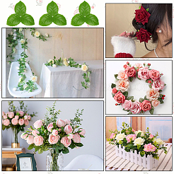 Ткань искусственный лист розы&nbsp;AJEW-WH0270-951A