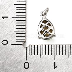 Латунь стекло амулеты&nbsp;KK-V011-31P