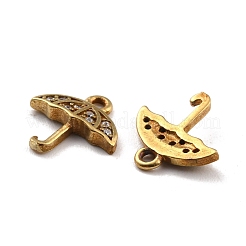 Латунные микропаве прозрачные кубические циркониевые подвески&nbsp;KK-A144-002C-NF