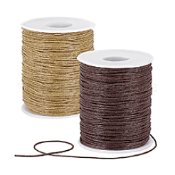 2 рулон 2 цвета вощеных хлопковых шнуров&nbsp;YC-PH0001-52B