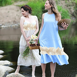 Плиссированная лента из полиэстера&nbsp;OCOR-WH0088-13A