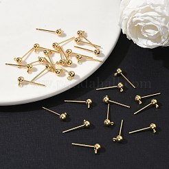 Застежки для круглых латунных сережек-гвоздиков&nbsp;XGR0051G-39G