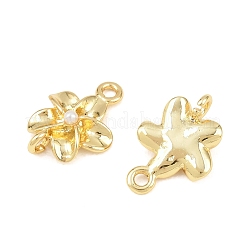 Подвески из латуни с абс-пластиковым имитацией жемчуга&nbsp;KK-Z151-01G-01