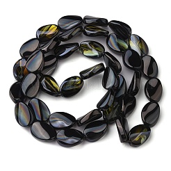 Прозрачные гальванические стеклянные бусины&nbsp;EGLA-C001-HP03