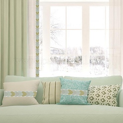 3 м полиэстеровая жаккардовая лента в виде листьев для аксессуаров одежды&nbsp;OCOR-DR0001-14A