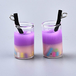 Кулон из эпоксидной смолы и полимерной глины&nbsp;LS-GLAA-S181-15C