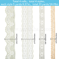 4 стиль отделка из полиэстерового кружева&nbsp;OCOR-GF0005-25C