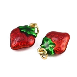 Латунные эмалевые подвески с фруктами&nbsp;KK-I377-04G-A03