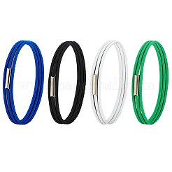 4шт 4-х цветные полипропиленовые резинки для мусорных баков&nbsp;AJEW-DJ0005-69