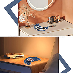 2 шт. фарфоровая тарелка для украшений в виде луны&nbsp;DJEW-BBC0001-02