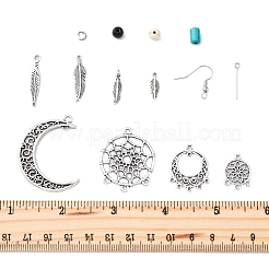 Наборы для изготовления сережек из плетеной сетки/паутины своими руками&nbsp;DIY-FS0008-65