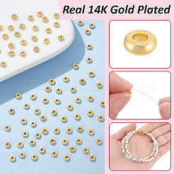 Spacer бисер латунные&nbsp;KK-BC0014-22C