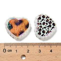 Радужные переливающиеся напечатанные непрозрачные акриловые бусины&nbsp;OACR-D316-01B-01