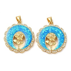 Покрытие стойки латунь микропаве прозрачные подвески из кубического циркония&nbsp;KK-P268-10B-G