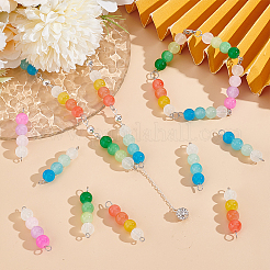 72 шт. 4-цветные подвески-коннекторы из искусственного нефрита&nbsp;PALLOY-GO00032