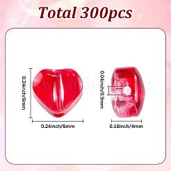 300 шт. Прозрачные стеклянные бусины&nbsp;GLAA-SP0001-48