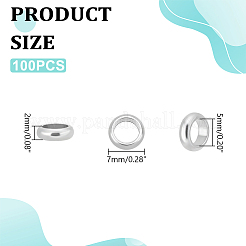 100 шт. кольцо 304 нержавеющая сталь европейские бусины&nbsp;STAS-UN0059-48