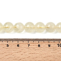 Нити из натуральных бусин лимонного кварца (обработанных нагреванием)&nbsp;G-B167-A11-10mm