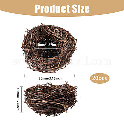 Имитация ротанга птичье гнездо&nbsp;AJEW-WH0609-144A