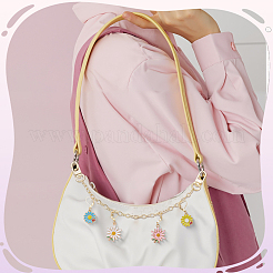 20 шт. 10 стиля эмалированный кулон-маркер для фиксации стежков из сплава цветов&nbsp;HJEW-SC00173