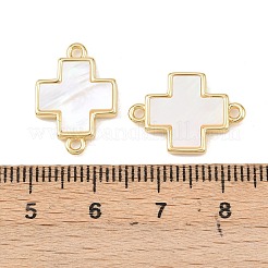 Натуральный белый крест оболочки подвески&nbsp;KK-P339-15G