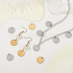 60 шт. 2-х цветные подвески из нержавеющей стали 304&nbsp;PALLOY-GA00040