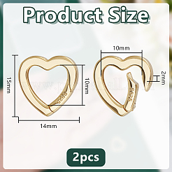 2 шт. 925 кольца-пружинки из стерлингового серебра&nbsp;STER-PH0004-10