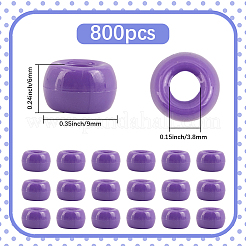 800шт непрозрачные пластиковые бусины&nbsp;KY-SP0001-47D