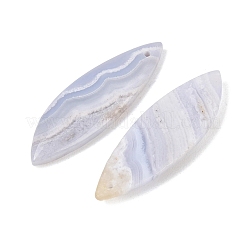 Натуральный голубой агат шнурка подвески&nbsp;G-K381-24A