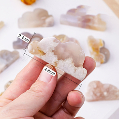 Естественные украшения дисплея агата вишневого цвета&nbsp;LS-G-PW0004-01A