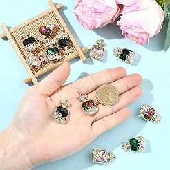 12шт 4 цвета подвески из сплава со стразами&nbsp;FIND-YW0011-80