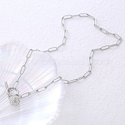 Ожерелья из нержавеющей стали с круглым кулоном в виде шара со стразами и кристаллами для женщин&nbsp;TP1840