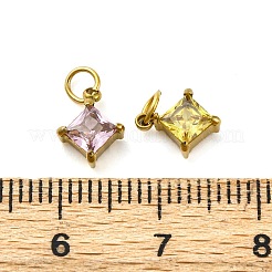 Подвески из нержавеющей стали 304 со стразами&nbsp;STAS-E550-41G