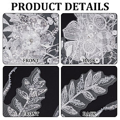 3d цветочная полиэфирная вышивка&nbsp;PATC-WH0008-41