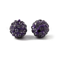 Половина пробурено полимерная глина хрусталь круглые бусины&nbsp;X-RB-H258-HD8mm-539